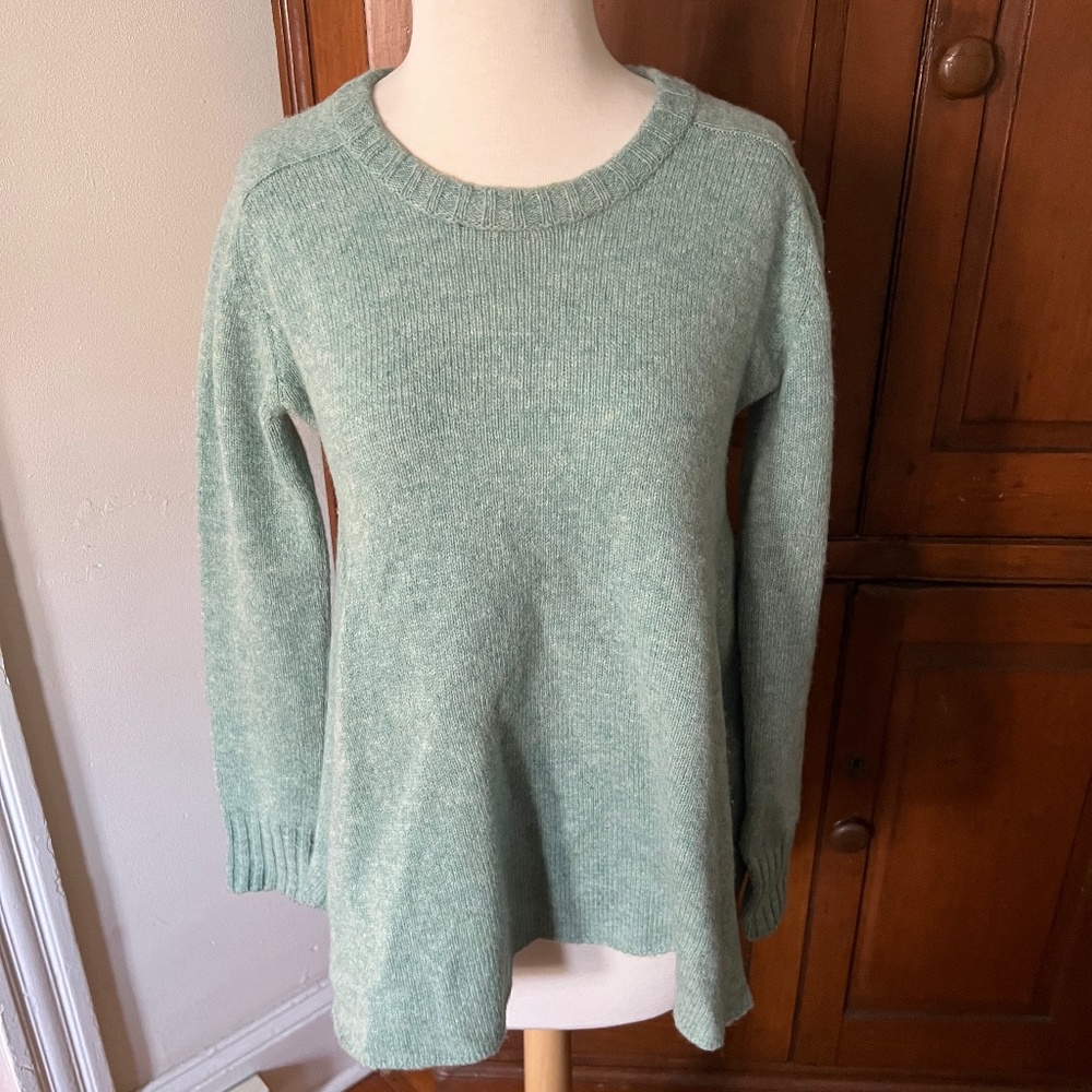 Balenciaga Knits Fleece Wool sweater mint green sz 38